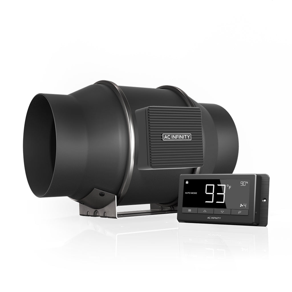 AC Infinity Cloudline T-Series Inline Fans w/ Temp/Humid Controler
