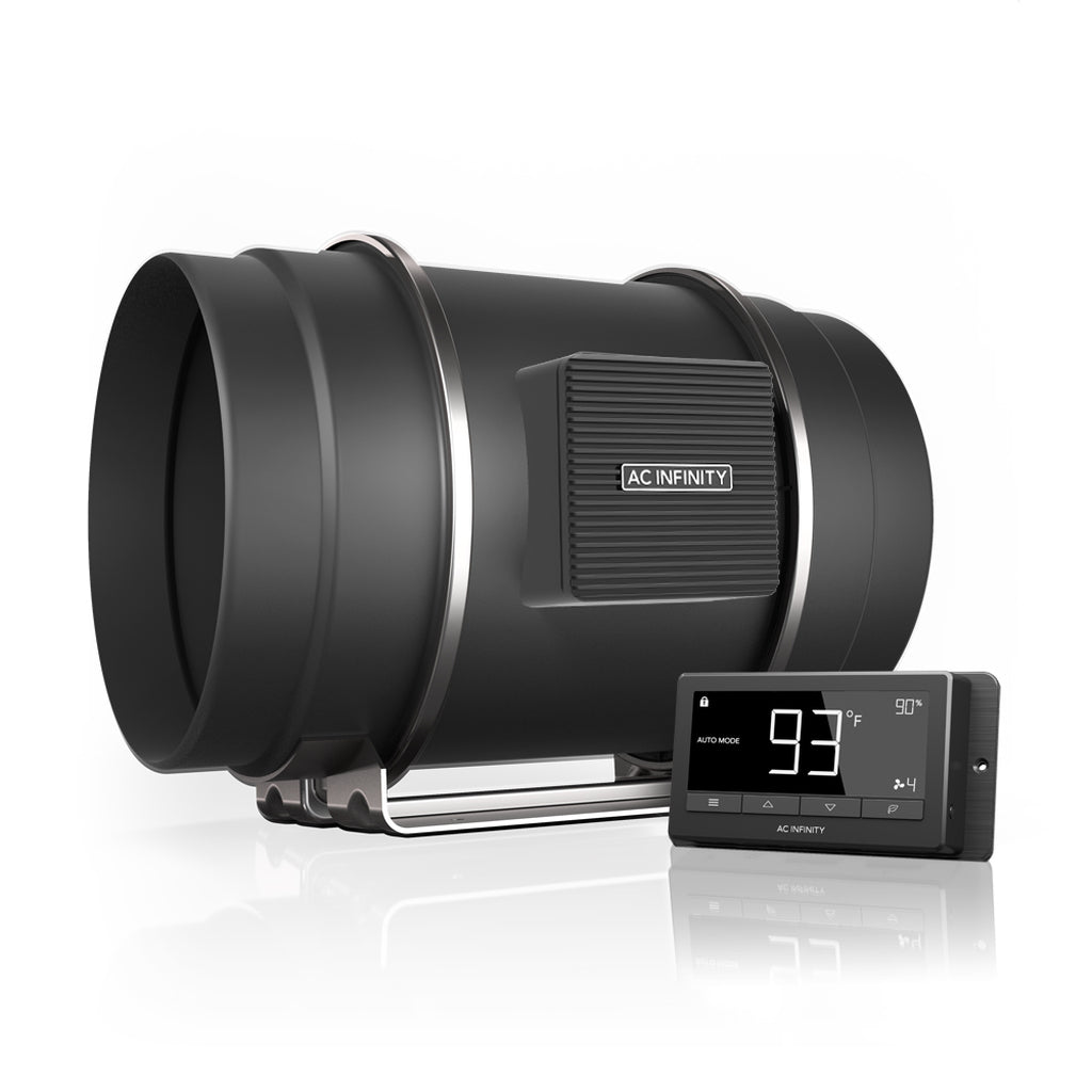 AC Infinity Cloudline T-Series Inline Fans w/ Temp/Humid Controler