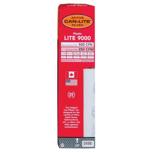 Can-Lite Filter 9000 Plastic w/ out Flange 500 CFM - Healthy Hydro