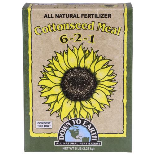 Down To Earth Cottonseed Meal - 5 lb (6/Cs) - Healthy Hydro