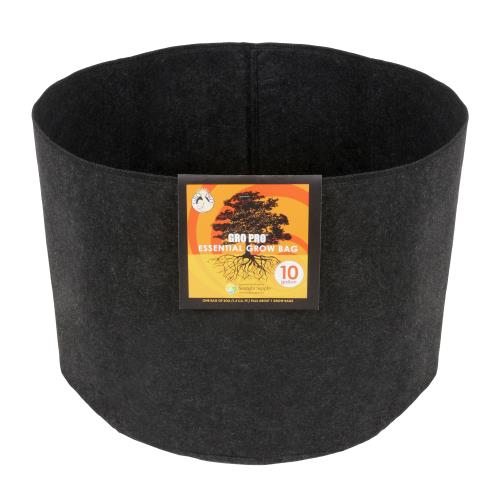 Gro Pro® Essential Round Fabric Pots - Black - Healthy Hydro