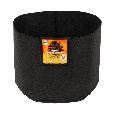 Gro Pro® Essential Round Fabric Pots - Black - Healthy Hydro
