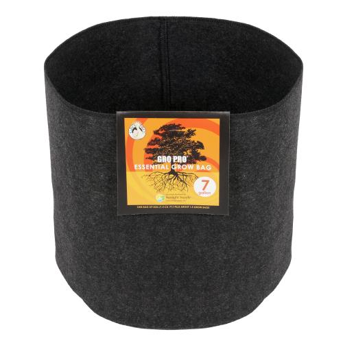 Gro Pro® Essential Round Fabric Pots - Black - Healthy Hydro