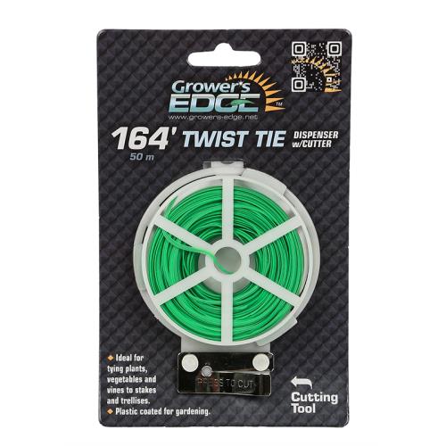 Grower's Edge® Green Twist Tie Dispenser with Cutter - Healthy Hydro