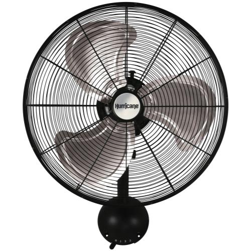Hurricane Pro High Velocity Oscillating Metal Wall Mount Fan 20 in - Healthy Hydro