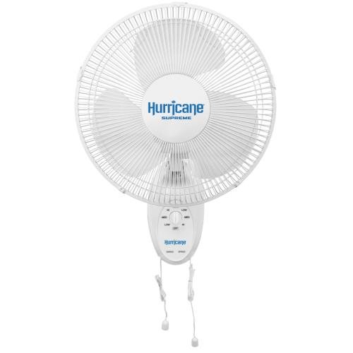 Hurricane Supreme Oscillating Wall Mount Fan 12 in (63/Plt) - Healthy Hydro
