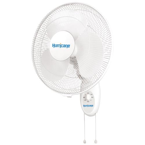 Hurricane Supreme Oscillating Wall Mount Fan 16 in (48/Plt) - Healthy Hydro