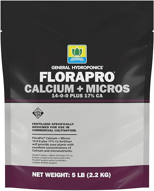 GH FloraPro Calcium + Micros 14-0-0 - Hydroponic Micronutrient Fertilizer
