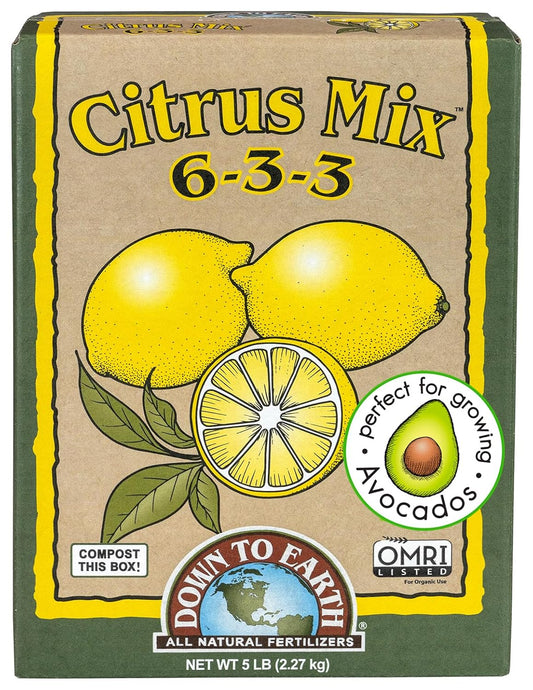 Down To Earth Citrus Mix 6-3-3 Organic Fertilizer 5 lb