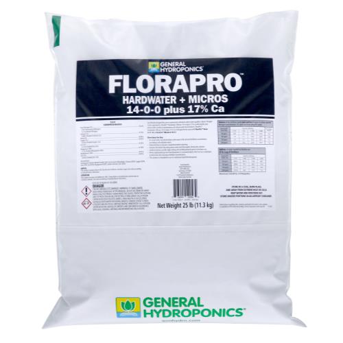 General Hydroponics FloraPro Hardwater + Micros Soluble 25 lb bag (80/Plt) - Healthy Hydro