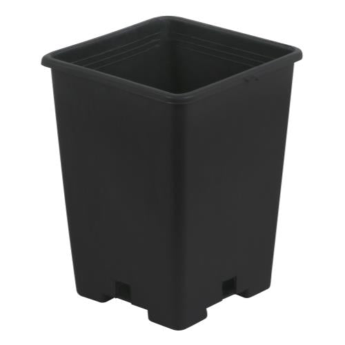 Gro Pro® Black Plastic Square Pots - Healthy Hydro