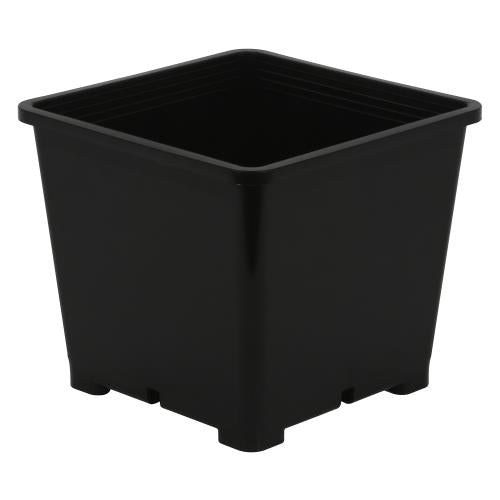 Gro Pro® Premium Square Black Plastic Pots - Healthy Hydro