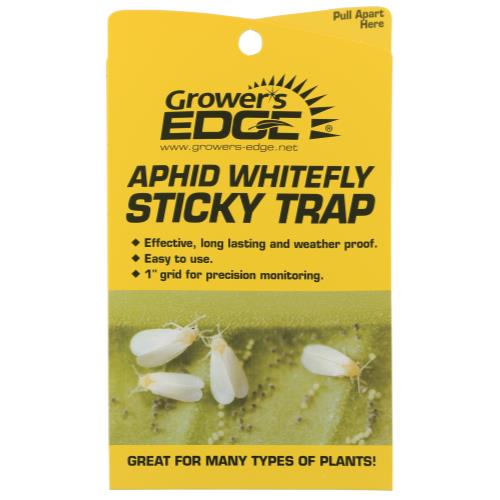 Grower's Edge Aphid Whitefly Sticky Trap 5/Pack (80/Cs) - Healthy Hydro