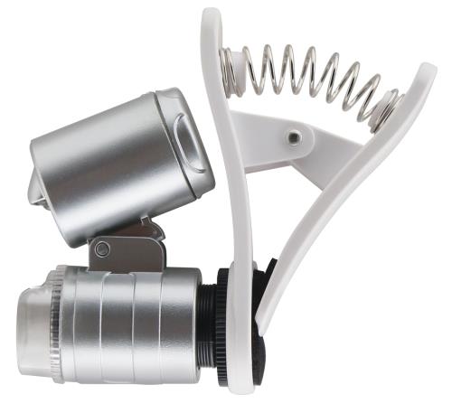 Grower's Edge Universal Cell Phone Illuminated Microscope w/ Clip - 60x (20/Cs) - Healthy Hydro
