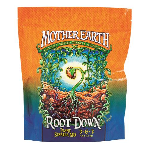 Mother Earth Root Down Plant Starter Mix 3-6-3 4.4LB/6 - Healthy Hydro