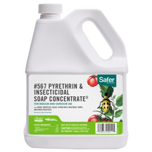 Safer Pyrethrin & Insecticidal Soap II Conc. Gallon (4/Cs) - Healthy Hydro