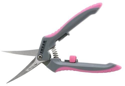 Shear Perfection Pink Platinum Stainless Trimming Shear - 2 in Curved Blades (12/Cs) - Healthy Hydro