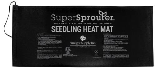 Super Sprouter 4 Tray Seedling Heat Mat 21 in x 48 in (6/Cs) - Healthy Hydro