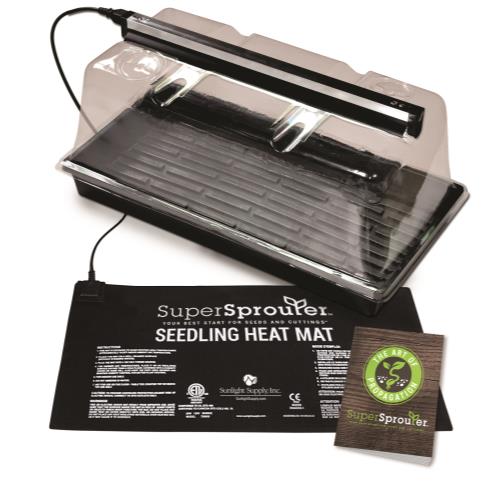 Super Sprouter Premium Heated Propagation Kit w/ T5 Light - Healthy Hydro