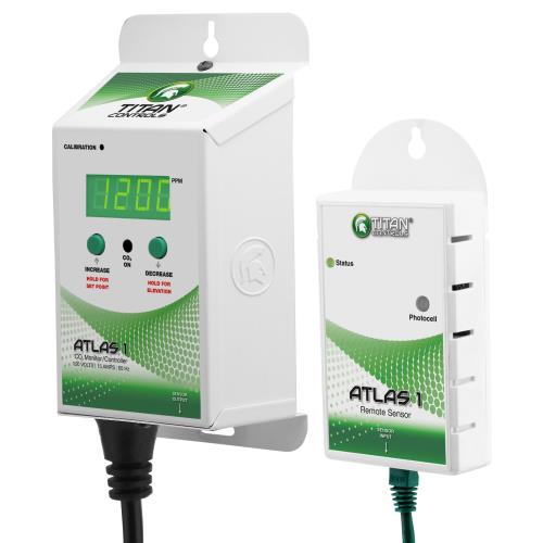 Titan Controls® Atlas® 1 - CO2 Monitor/Controller with Remote Sensor - Healthy Hydro